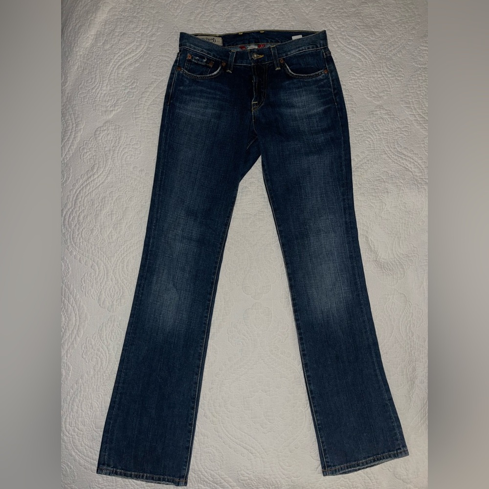 Lucky Brand Classic Rider Blue Flare Wide Leg Jeans Womens Size 4/27